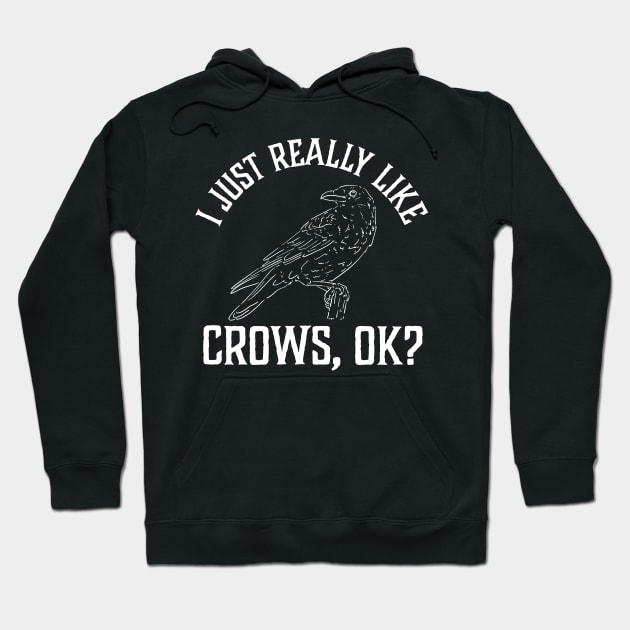 I Just Really Like Crows Hoodie by maxcode